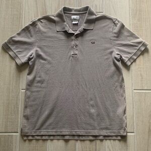 Lacoste vintage washed polo. Color grey. Size large in men’s.
